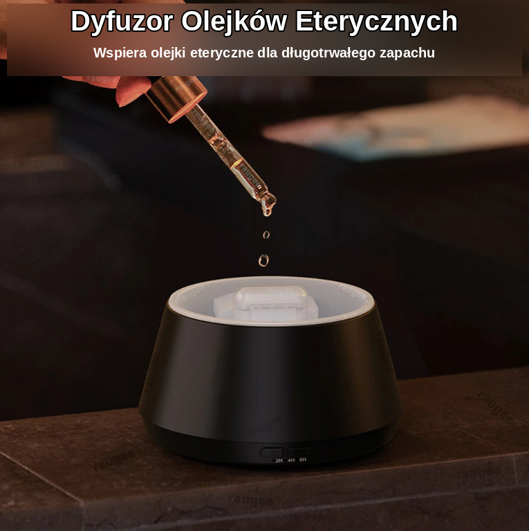 Mini Nawilżacz Powietrza USB — Dyfuzor Zapachowy do Aromaterapii z Kolorową Lampką Nocną