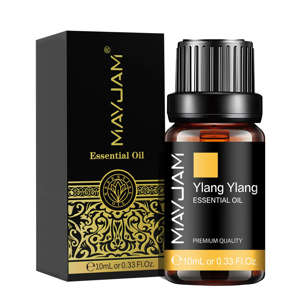 Olejek Eteryczny MAYJAM 10ML — Zapachowy Olejek do Aromaterapii (Lawenda, Jaśmin, Eukaliptus, Wanilia, Drzewo Sandałowe, Bergamotka, Rozmaryn, Cytronela, Cynamon)