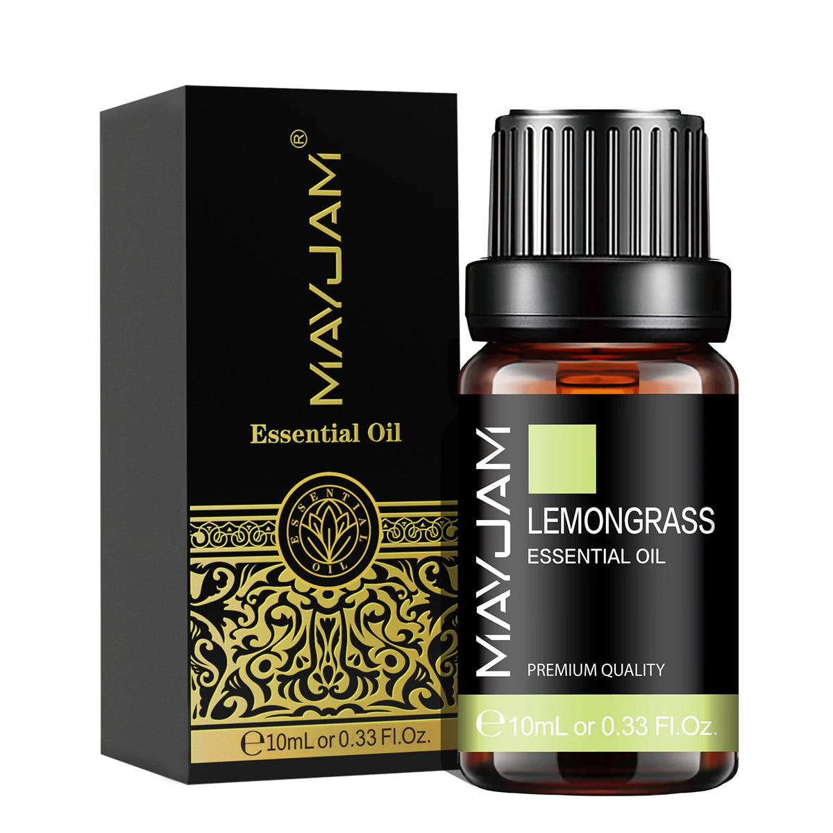 Olejek Eteryczny MAYJAM 10ML — Zapachowy Olejek do Aromaterapii (Lawenda, Jaśmin, Eukaliptus, Wanilia, Drzewo Sandałowe, Bergamotka, Rozmaryn, Cytronela, Cynamon)